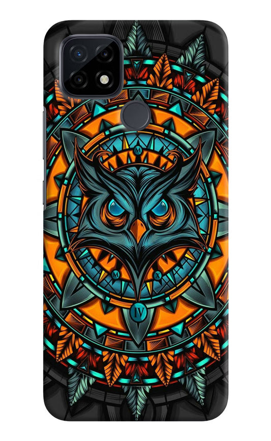 Angry Owl Art Realme C21 Hard Case Back Cover by Casekaro