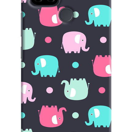 Elephants Realme C21 Hard Case Back Cover by Casekaro