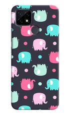 Elephants Realme C21 Hard Case Back Cover by Casekaro
