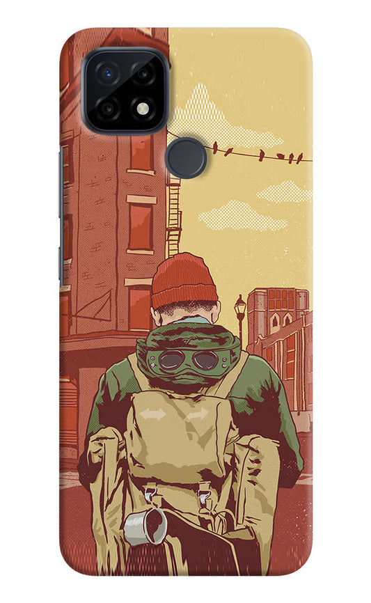 Adventurous Realme C21 Hard Case Back Cover by Casekaro