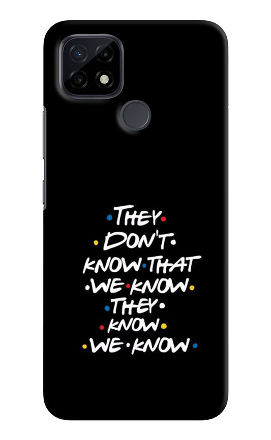 FRIENDS Dialogue Realme C21 Hard Case Back Cover by Casekaro