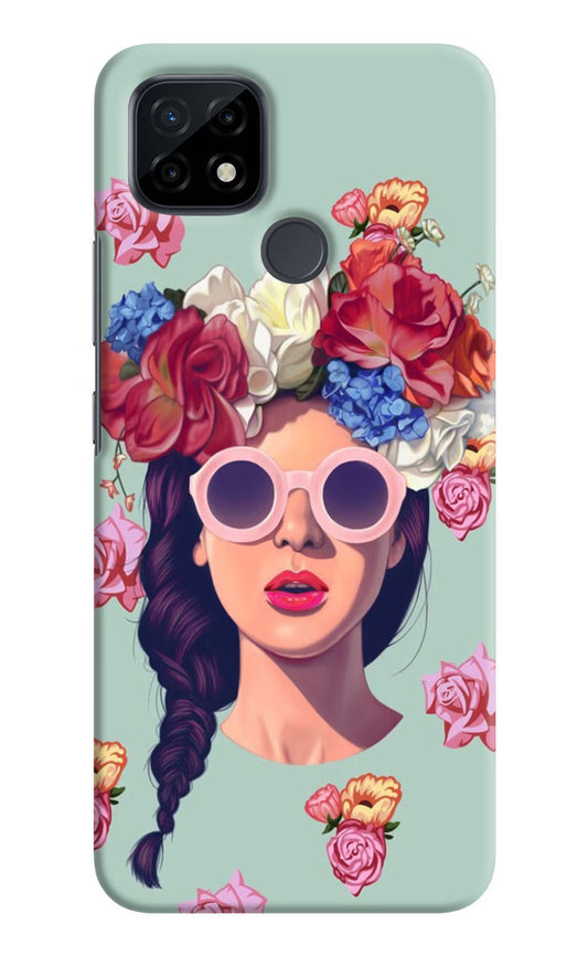 Pretty Girl Realme C21 Hard Case Back Cover by Casekaro