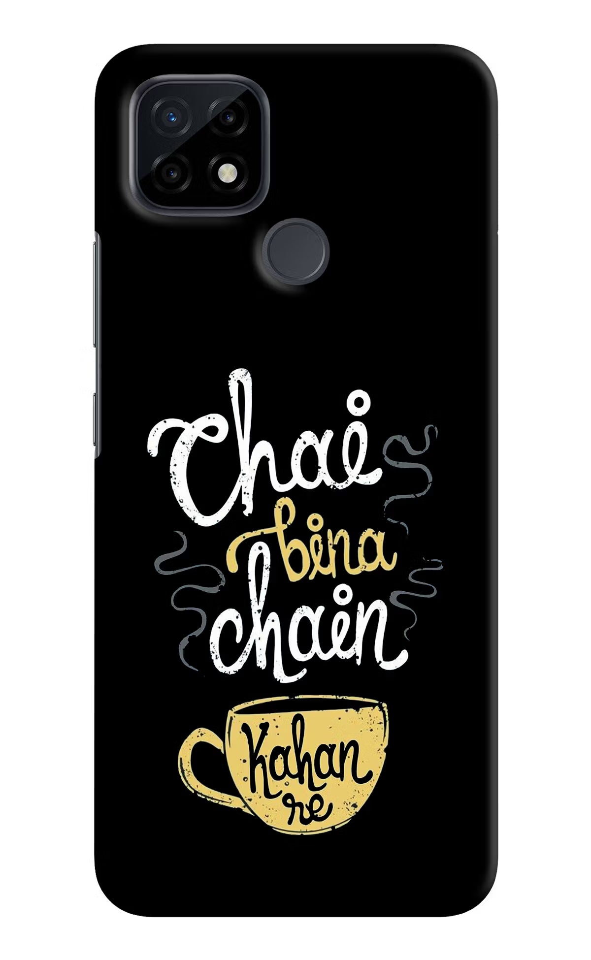 Chai Bina Chain Kaha Re Realme C21 Hard Case Back Cover by Casekaro