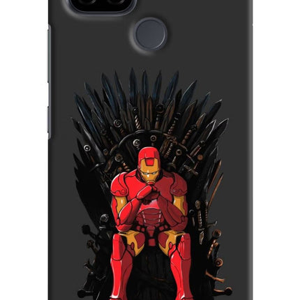 Ironman Throne Realme C21 Hard Case Back Cover by Casekaro