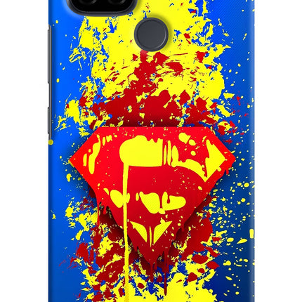 Superman logo Realme C21 Hard Case Back Cover by Casekaro