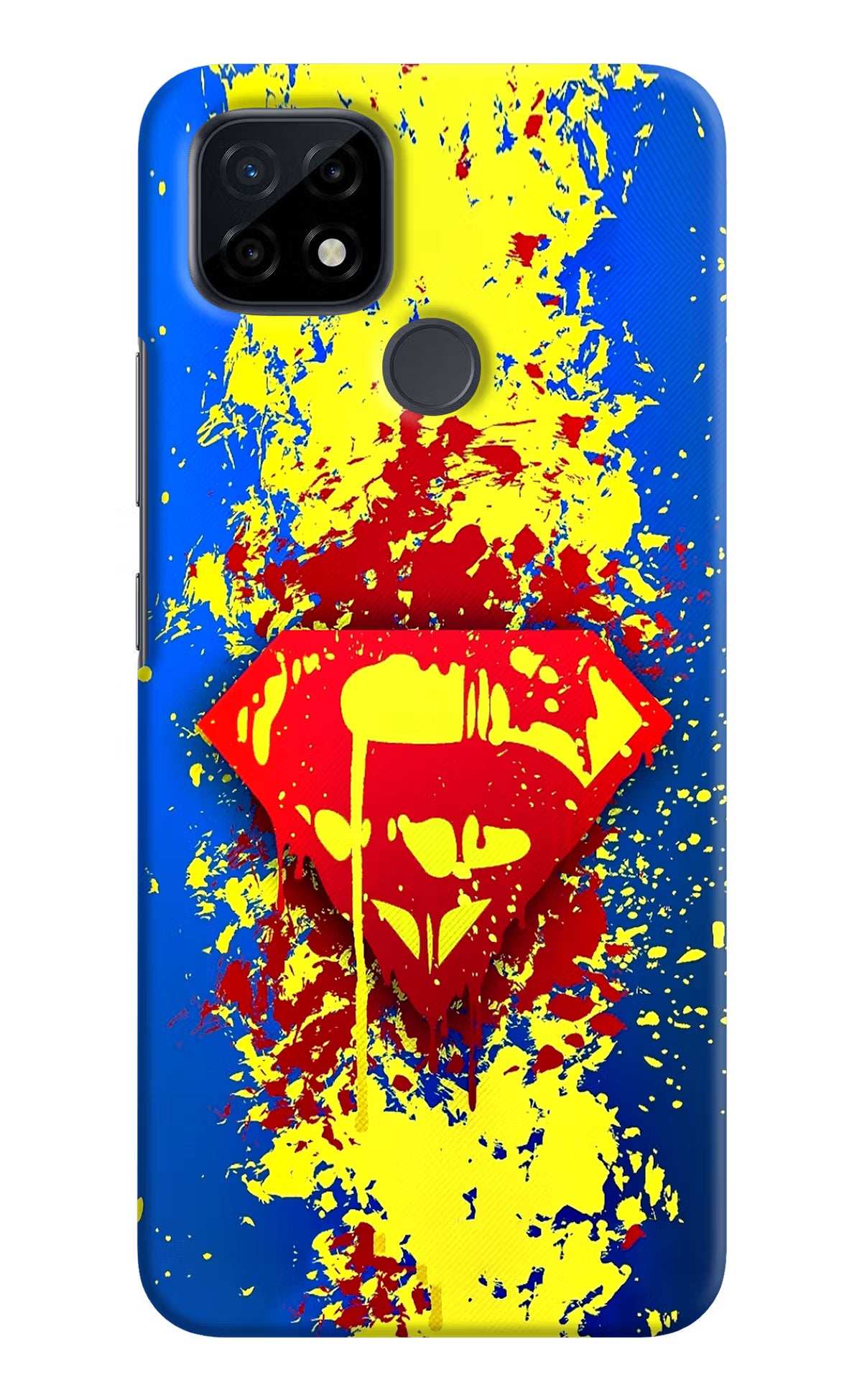 Superman logo Realme C21 Hard Case Back Cover by Casekaro