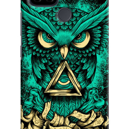 Green Owl Realme C21 Hard Case Back Cover by Casekaro