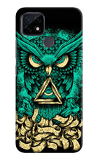 Green Owl Realme C21 Hard Case Back Cover by Casekaro