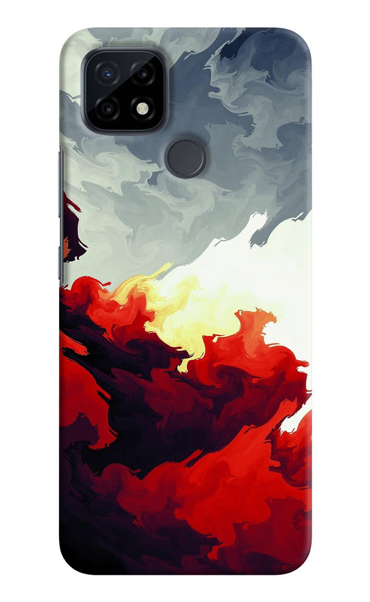 Fire Cloud Realme C21 Hard Case Back Cover by Casekaro