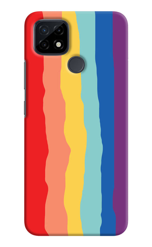 Rainbow Realme C21 Hard Case Back Cover by Casekaro