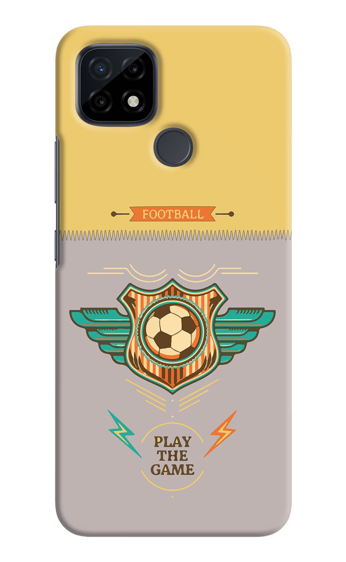 Football Realme C21 Hard Case Back Cover by Casekaro