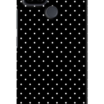 White Dots Realme C21 Hard Case Back Cover by Casekaro