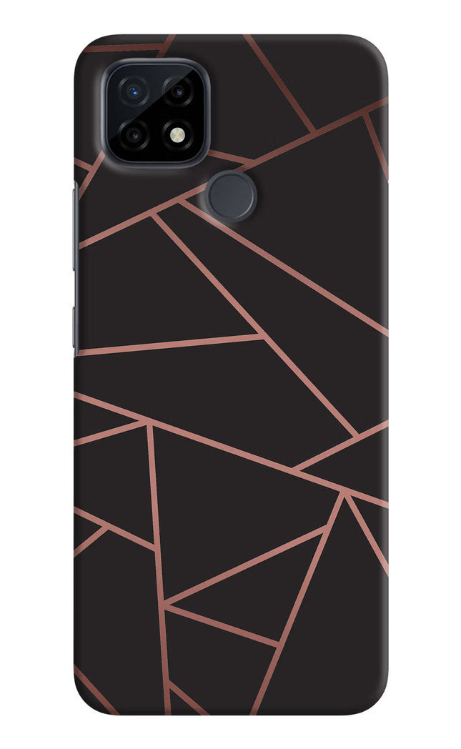 Geometric Pattern Realme C21 Hard Case Back Cover by Casekaro