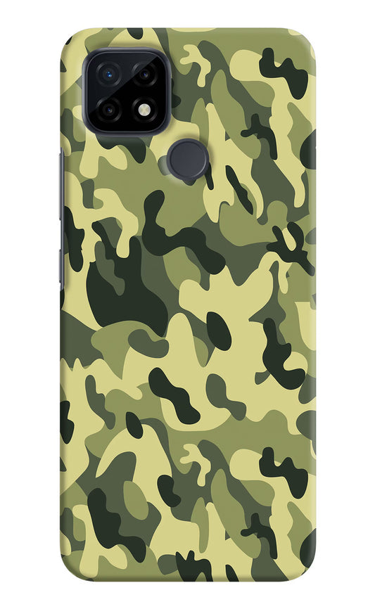 Camouflage Realme C21 Hard Case Back Cover by Casekaro