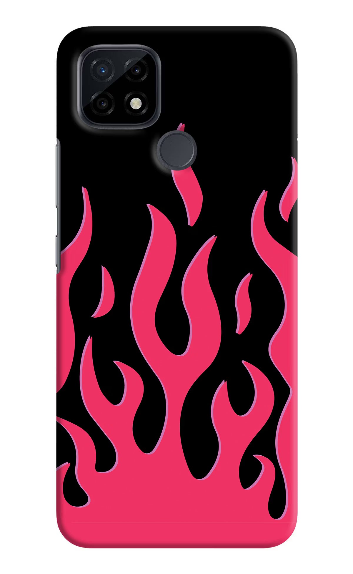 Fire Flames Realme C21 Hard Case Back Cover by Casekaro