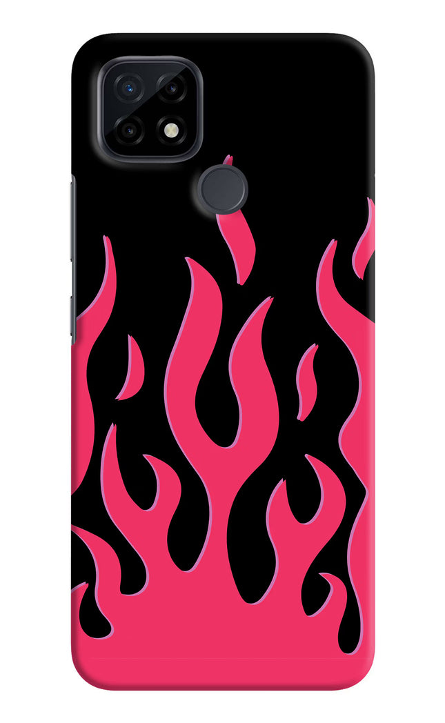 Fire Flames Realme C21 Hard Case Back Cover by Casekaro