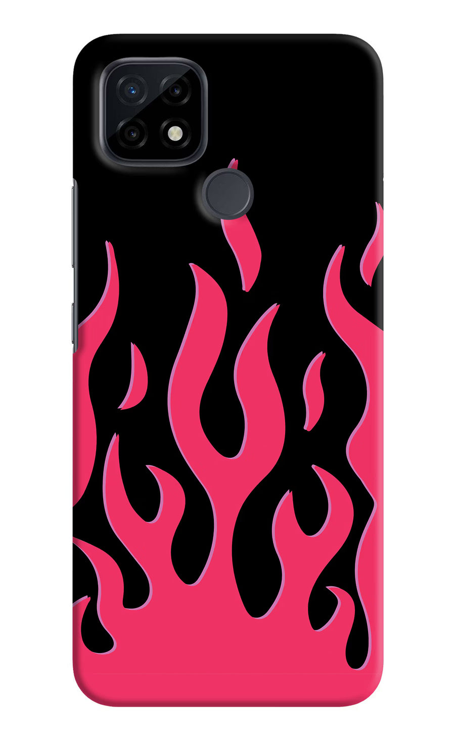 Fire Flames Realme C21 Back Cover, Hard case