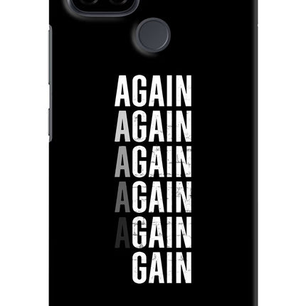 Again Again Gain Realme C21 Hard Case Back Cover by Casekaro
