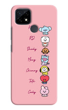 BTS names Realme C21 Hard Case Back Cover by Casekaro