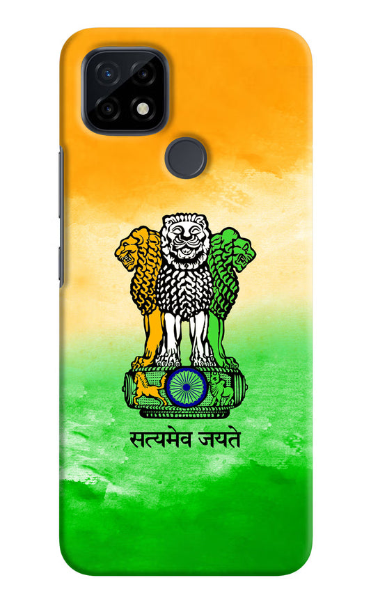 Satyamev Jayate Flag Realme C21 Hard Case Back Cover by Casekaro