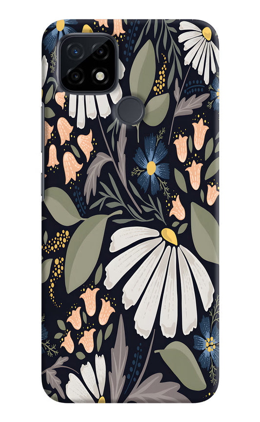 Flowers Art Realme C21 Hard Case Back Cover by Casekaro