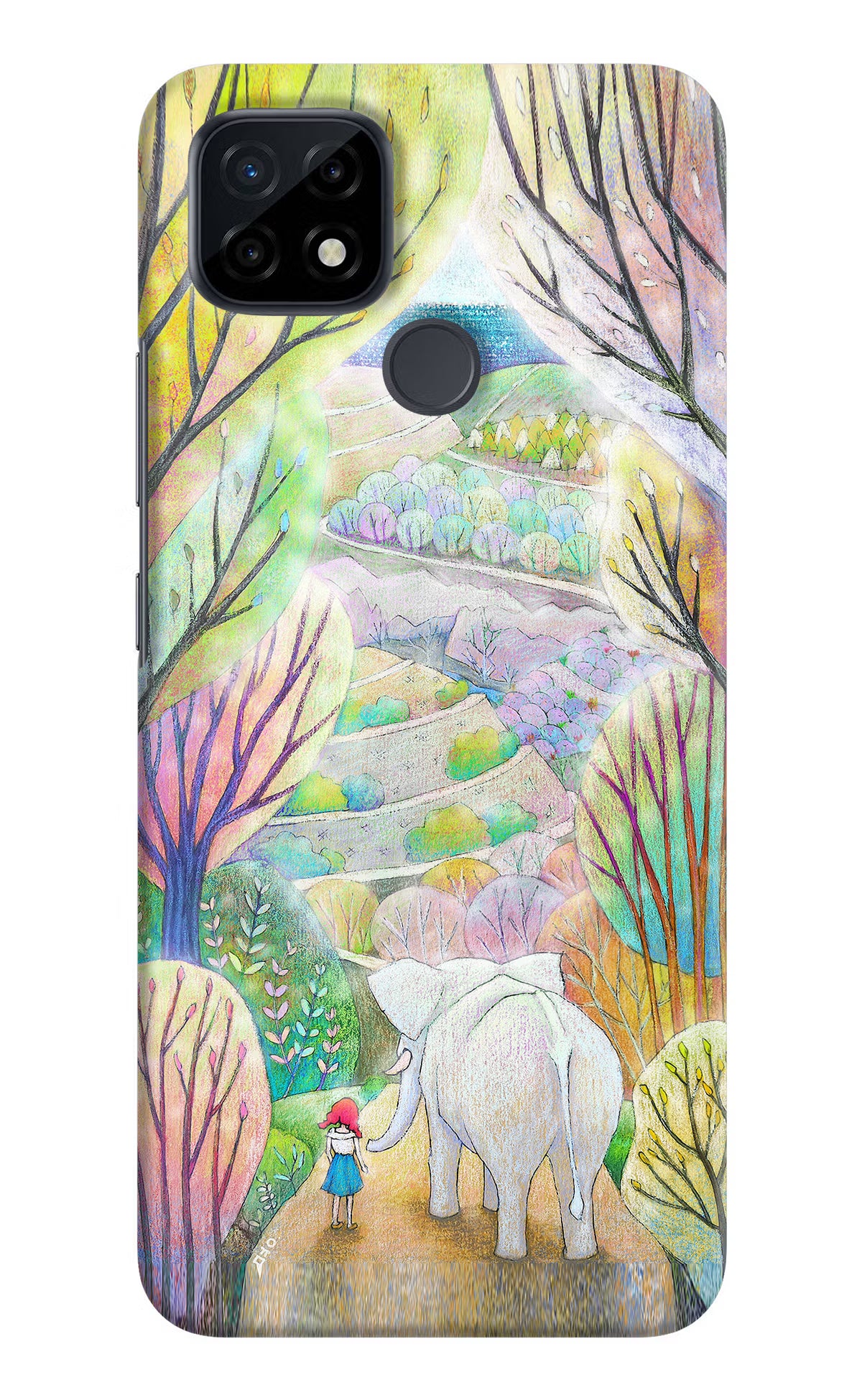 Nature Painting Realme C21 Hard Case Back Cover by Casekaro