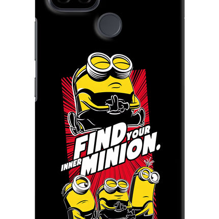 Find your inner Minion Realme C21 Hard Case Back Cover by Casekaro