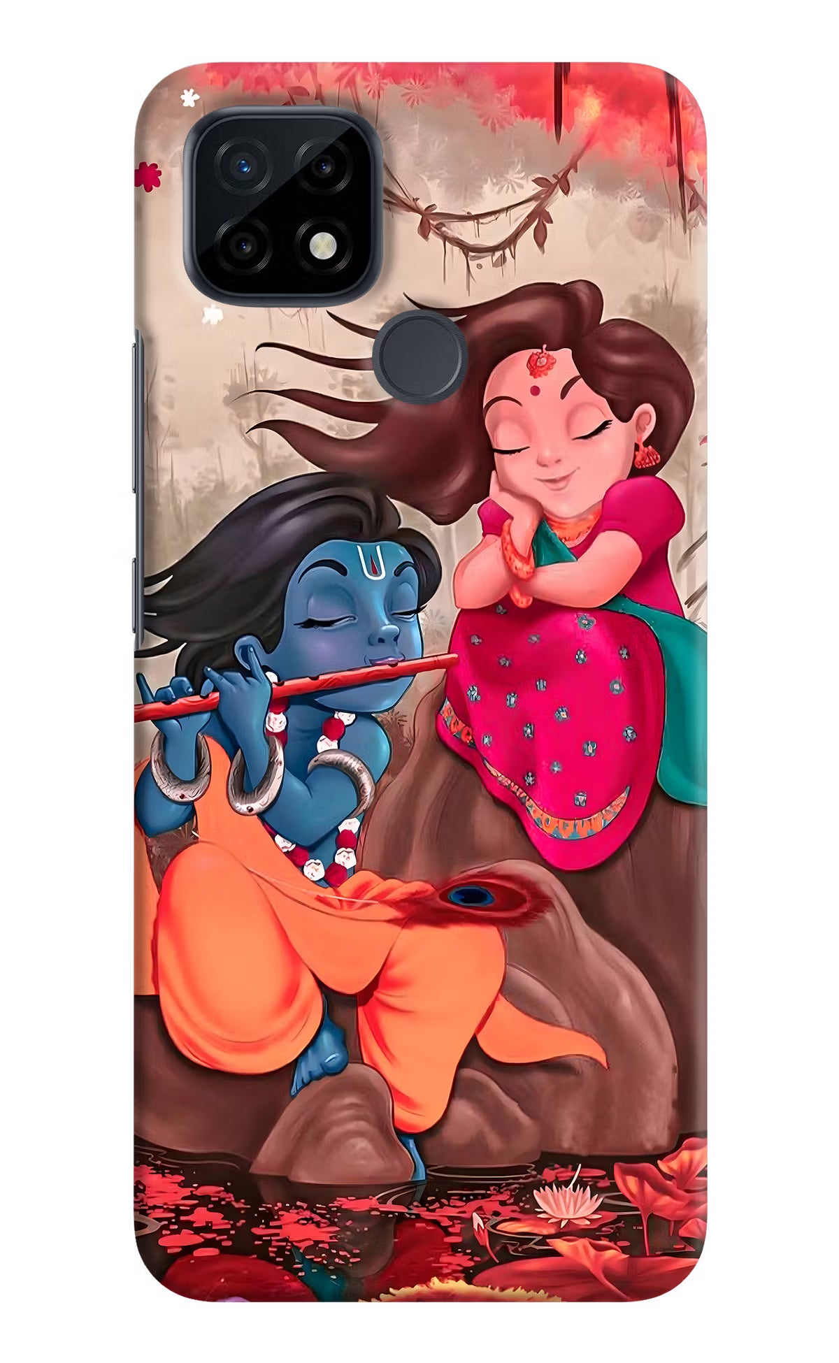 Radhe Krishna Realme C21 Hard Case Back Cover by Casekaro