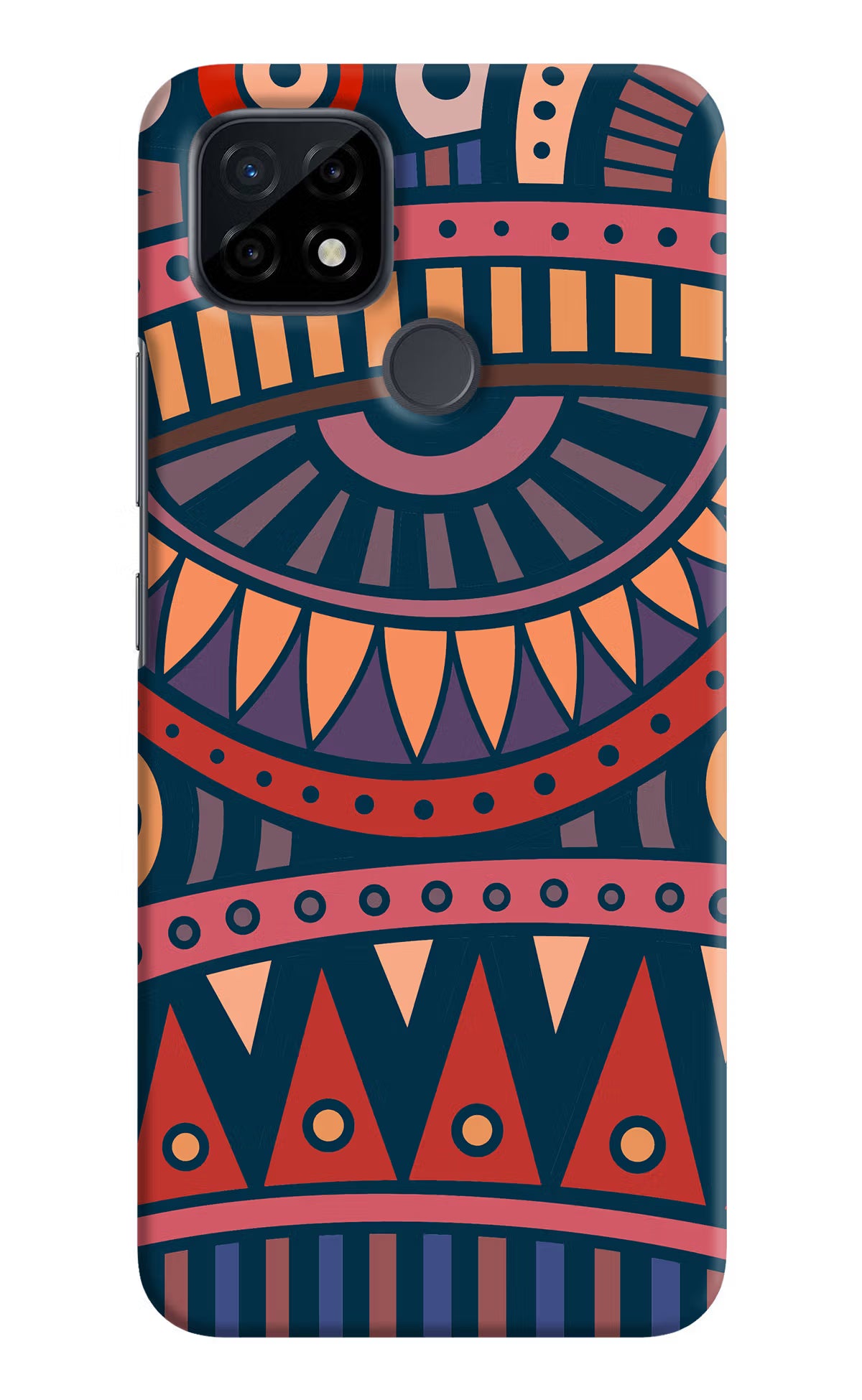 African Culture Design Realme C21 Hard Case Back Cover by Casekaro