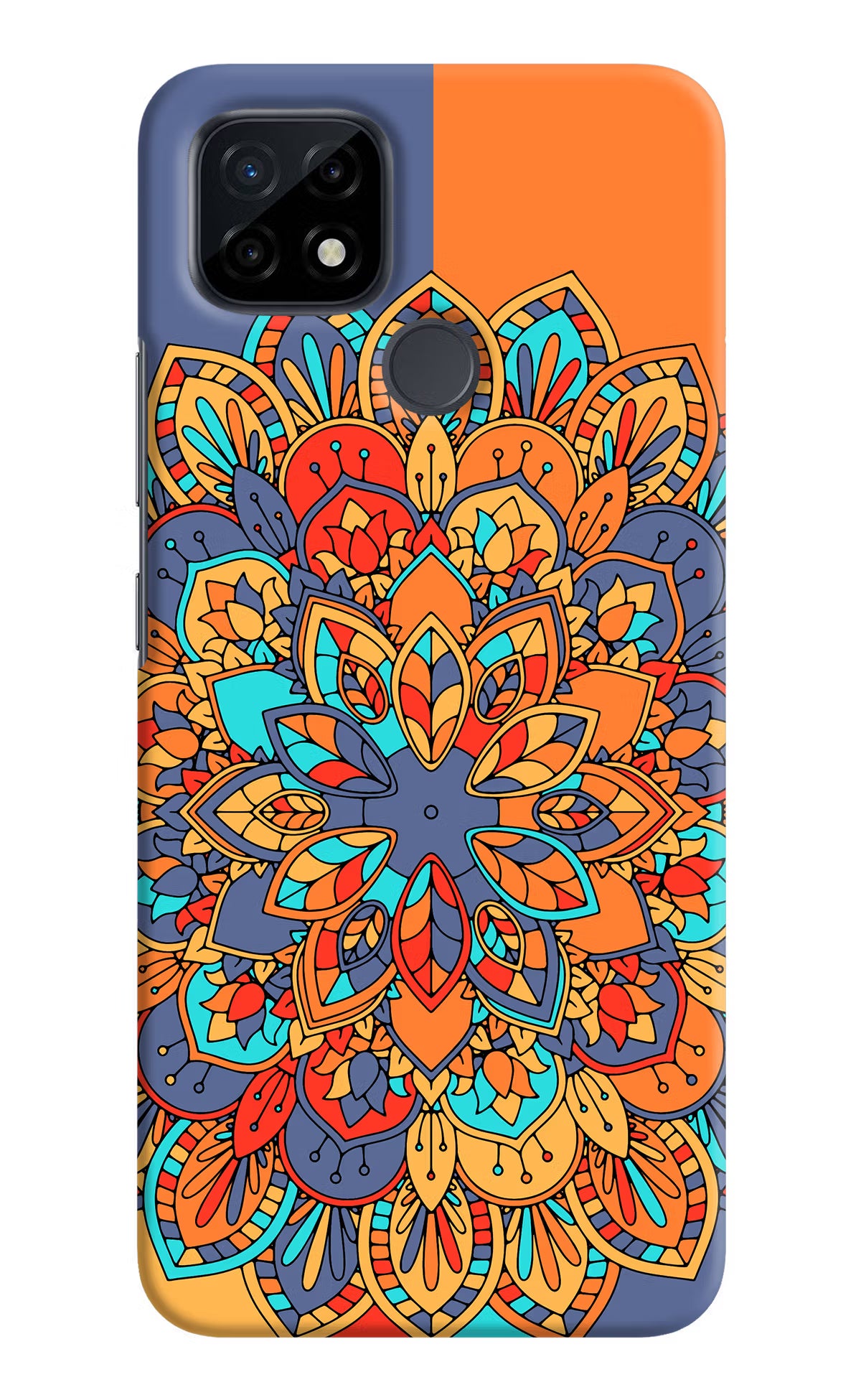 Color Mandala Realme C21 Hard Case Back Cover by Casekaro