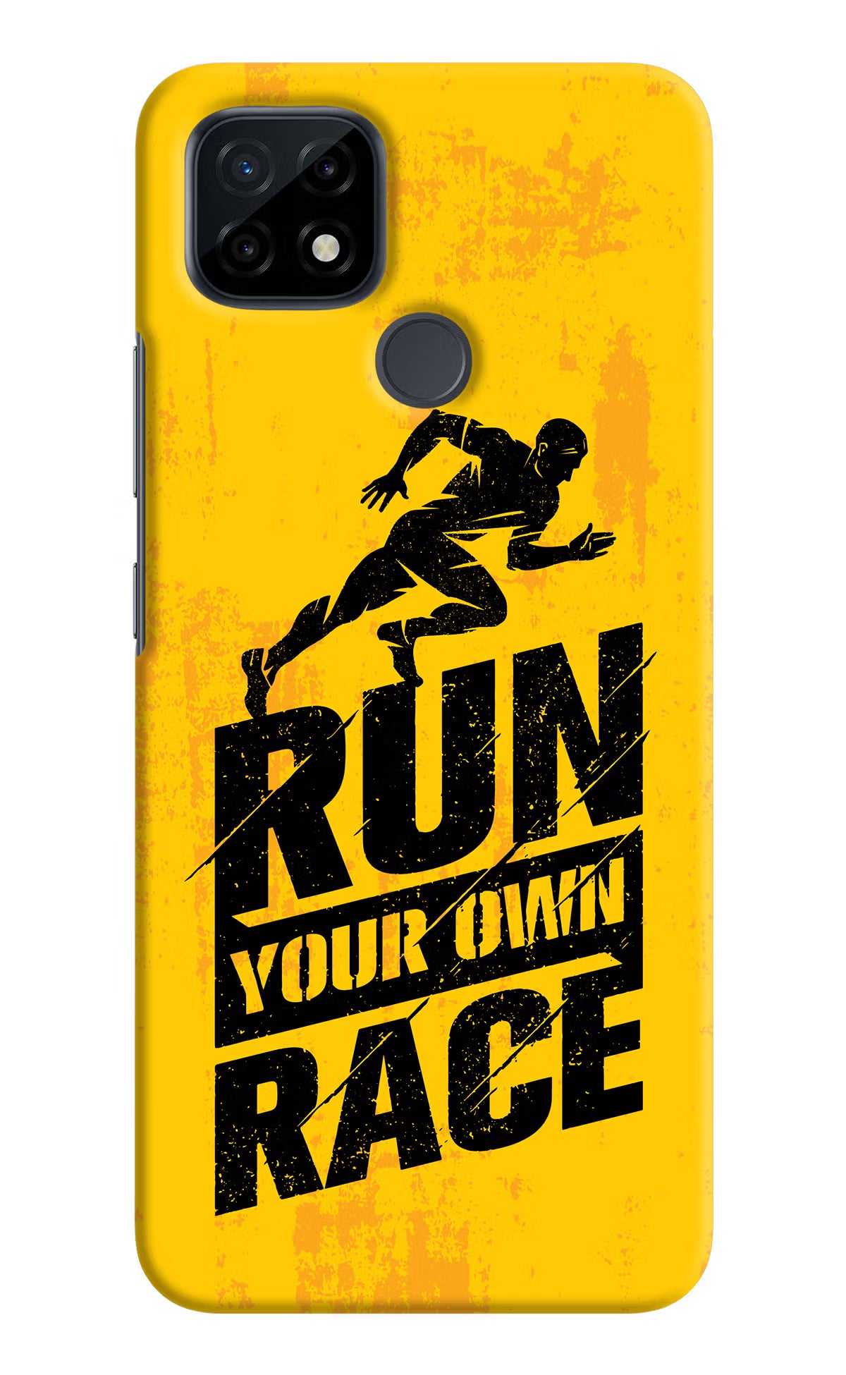 Run Your Own Race Realme C21 Hard Case Back Cover by Casekaro