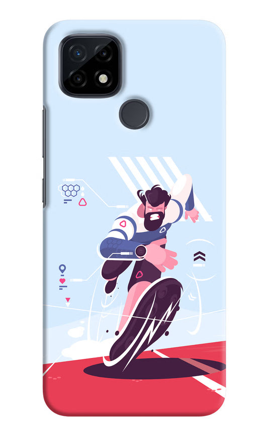 Run Pro Realme C21 Hard Case Back Cover by Casekaro
