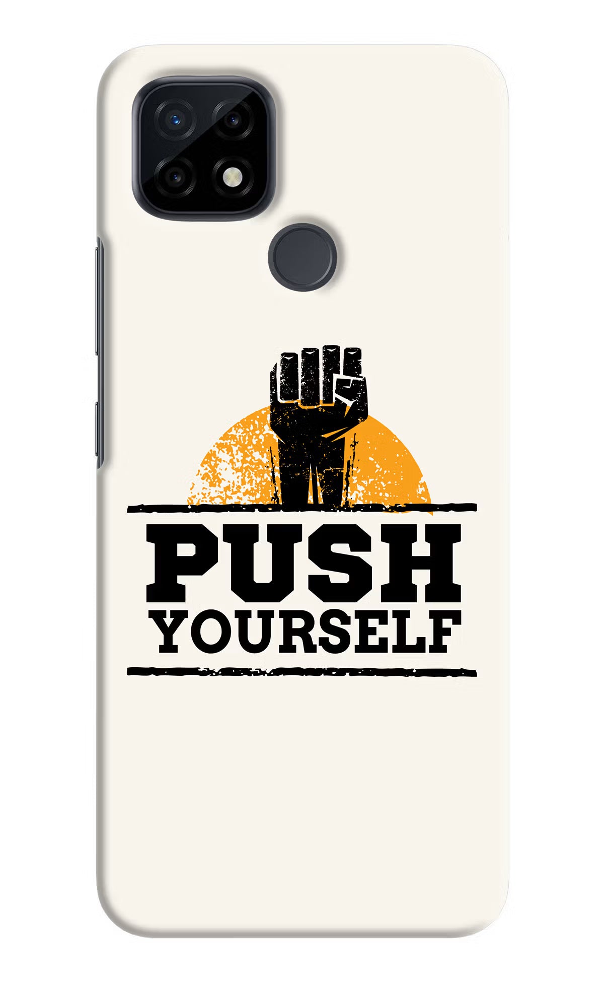 Push Yourself Realme C21 Hard Case Back Cover by Casekaro