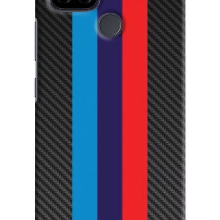 BMW Stripes Pattern Realme C21 Hard Case Back Cover by Casekaro