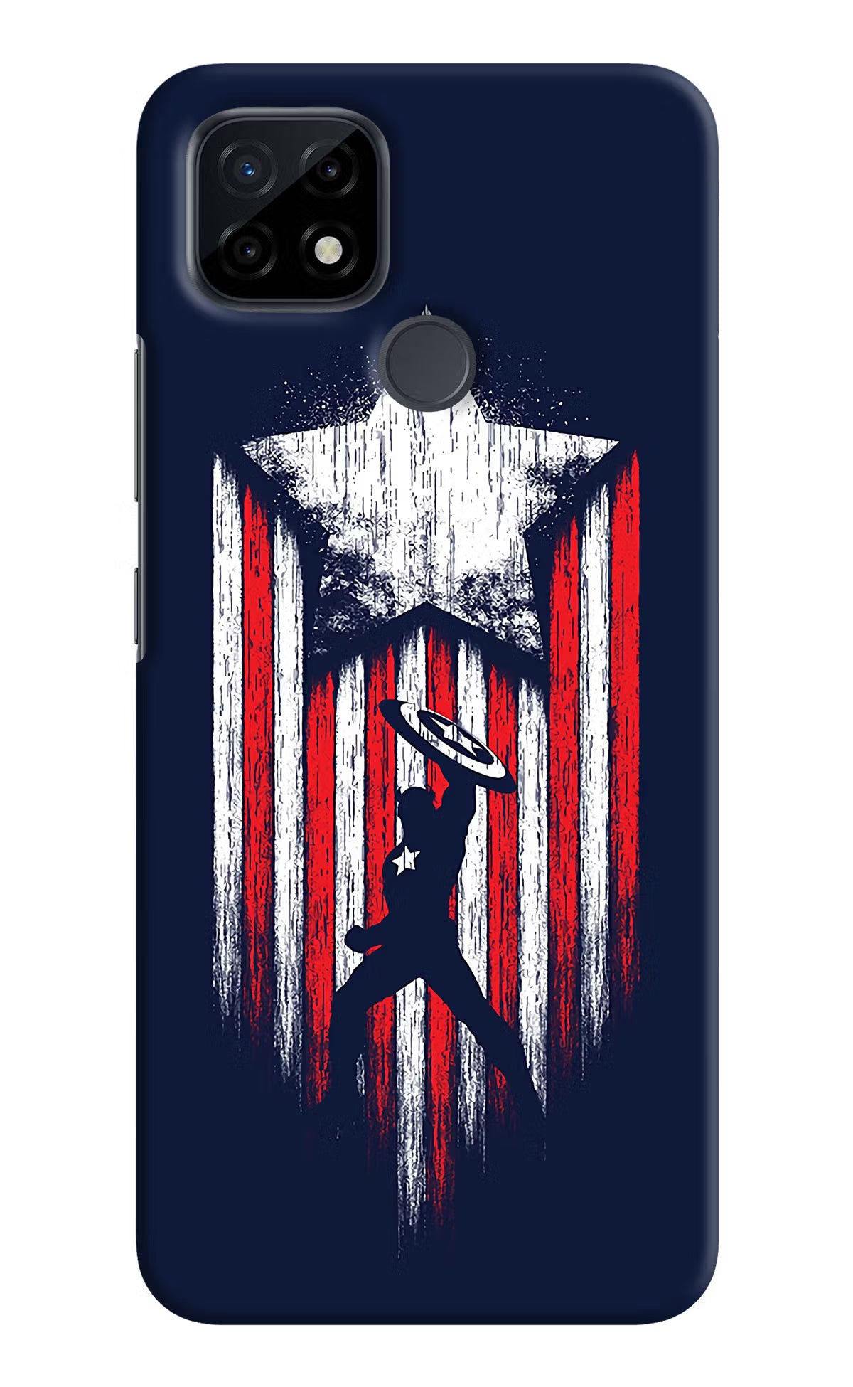 Captain America Marvel Art Realme C21 Hard Case Back Cover by Casekaro
