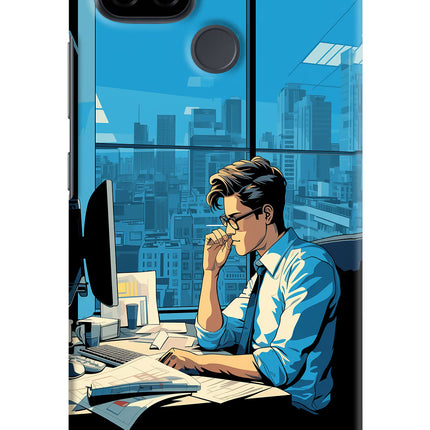 Focused Hustler (AI Generated) Realme C21 Hard Case Back Cover by Casekaro