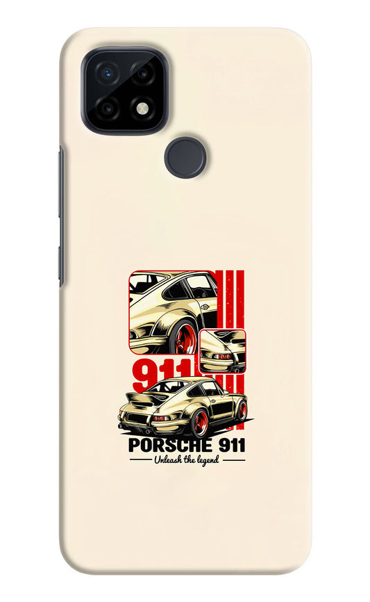 Classic Porsche 911 Realme C21 Hard Case Back Cover by Casekaro