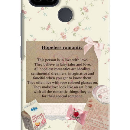 Hopeless Romantic Realme C21 Hard Case Back Cover by Casekaro
