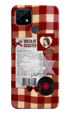 Queen of Disaster Realme C21 Hard Case Back Cover by Casekaro