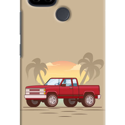 Desert Classic Drive Realme C21 Hard Case Back Cover by Casekaro