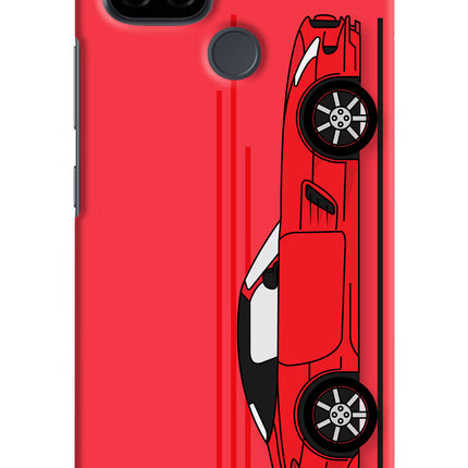 Red Velocity Realme C21 Hard Case Back Cover by Casekaro