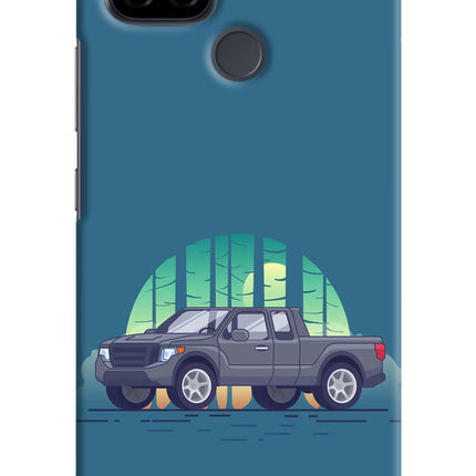 Retro Garage Vibe Realme C21 Hard Case Back Cover by Casekaro