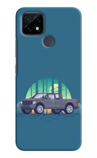 Retro Garage Vibe Realme C21 Hard Case Back Cover by Casekaro