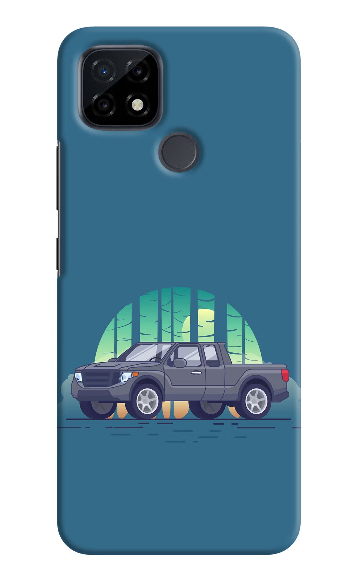 Retro Garage Vibe Realme C21 Hard Case Back Cover by Casekaro