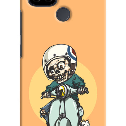 Undead Biker Realme C21 Hard Case Back Cover by Casekaro