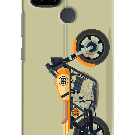 Vertical Speedster Realme C21 Hard Case Back Cover by Casekaro