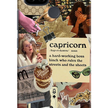 Capricorn Zodiac Realme C21 Hard Case Back Cover by Casekaro