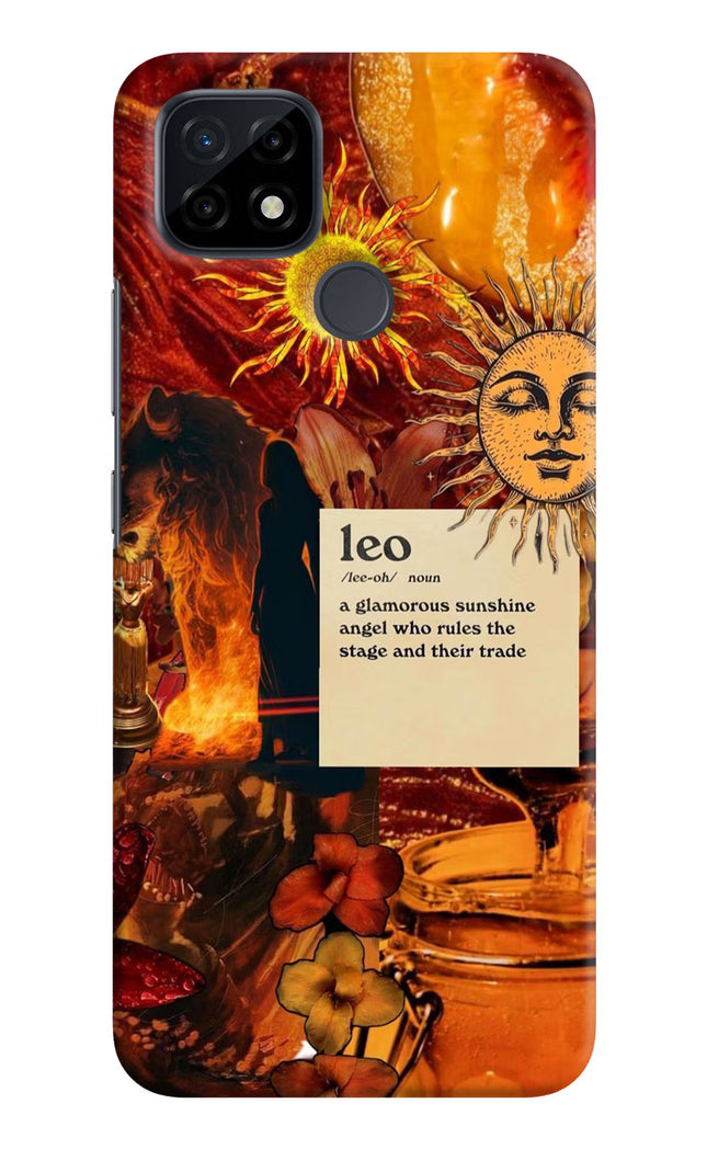 Leo Zodiac Realme C21 Hard Case Back Cover by Casekaro