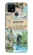 Pisces Zodiac Realme C21 Hard Case Back Cover by Casekaro