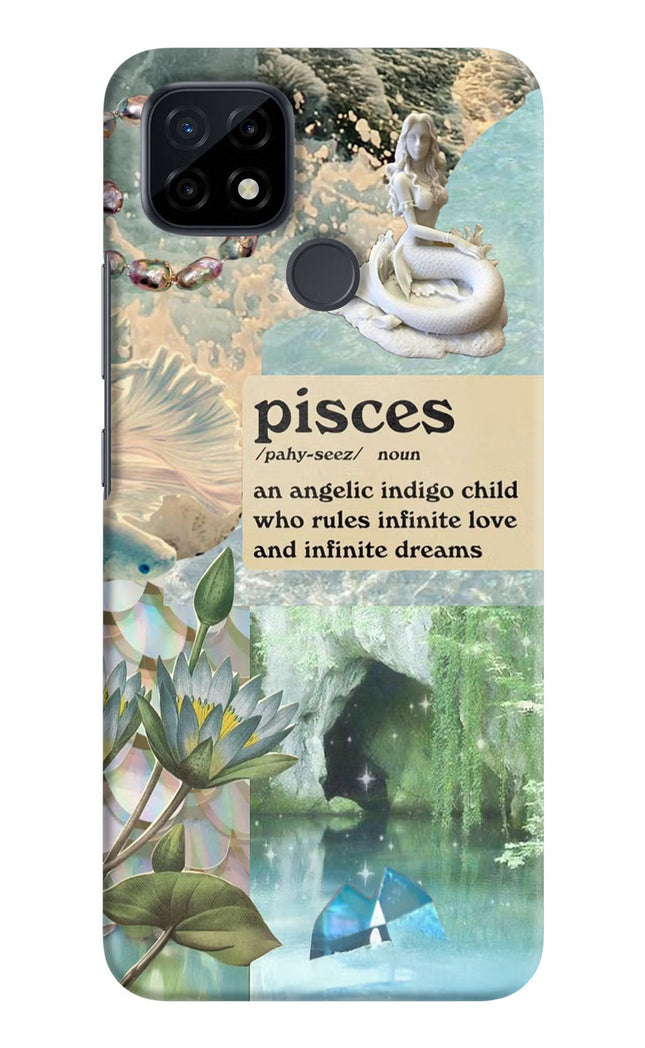 Pisces Zodiac Realme C21 Hard Case Back Cover by Casekaro